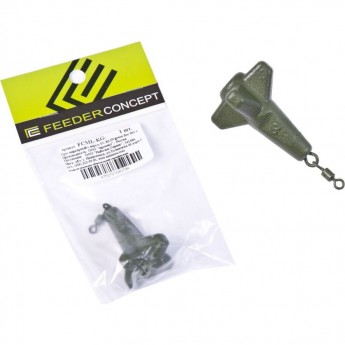 Груз маркерный с вертлюгой FEEDER CONCEPT Klin Green 84г Груз маркерный с вертлюгой FEEDER CONCEPT Klin Green 84г