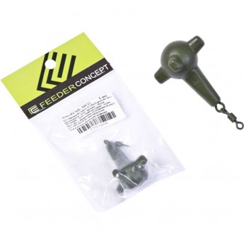 Груз маркерный с вертлюгой FEEDER CONCEPT Mace Green 84г Груз маркерный с вертлюгой FEEDER CONCEPT Mace Green 84г