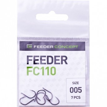 Крючки FEEDER CONCEPT Feeder серия FC110 №5, уп. 7шт Крючки FEEDER CONCEPT Feeder серия FC110 №5, уп. 7шт